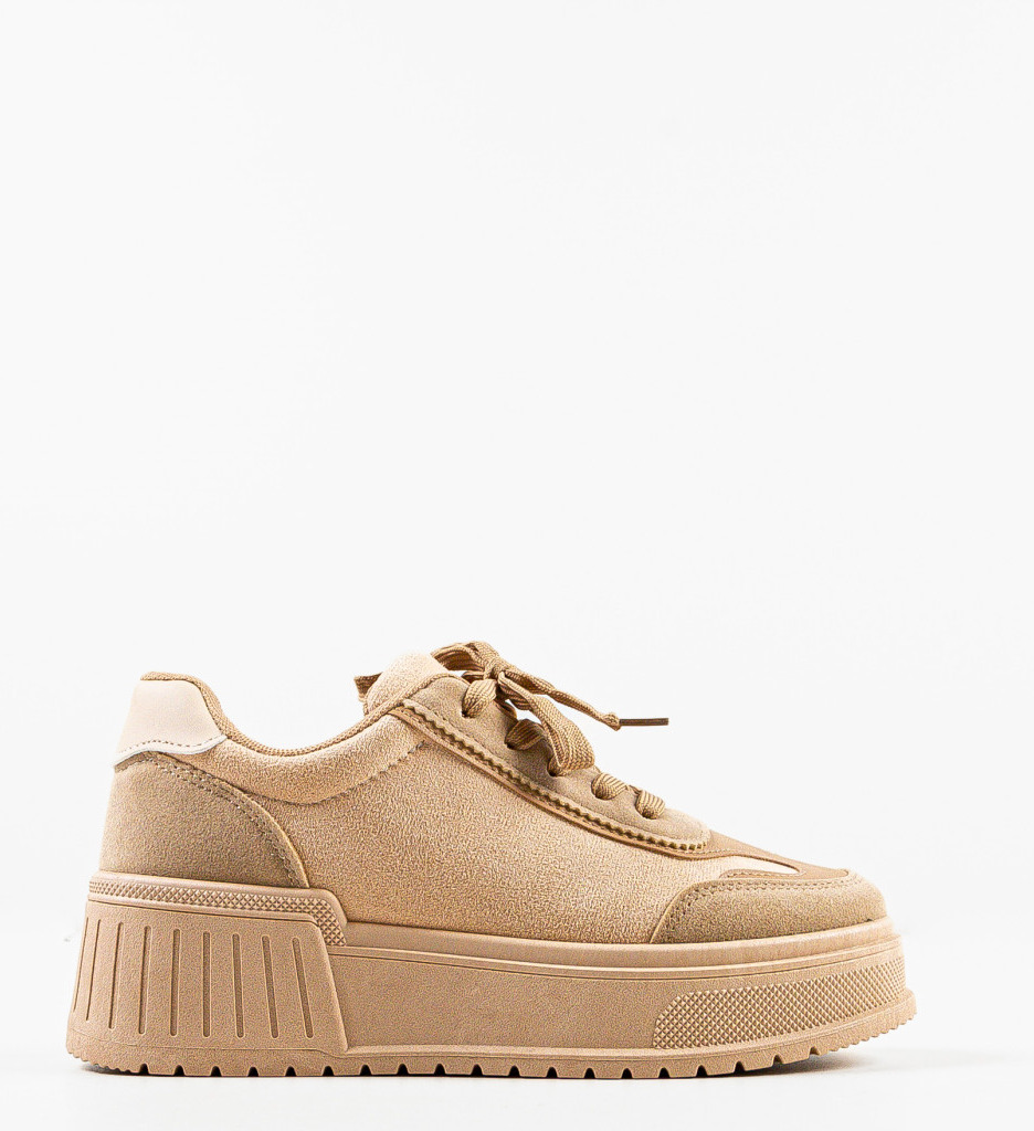 Sneakers dama Sebastian Khaki - 3 | YEO