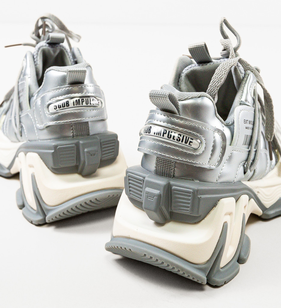 Poze Sneakers dama Shaquan Gri depurtat.ro 