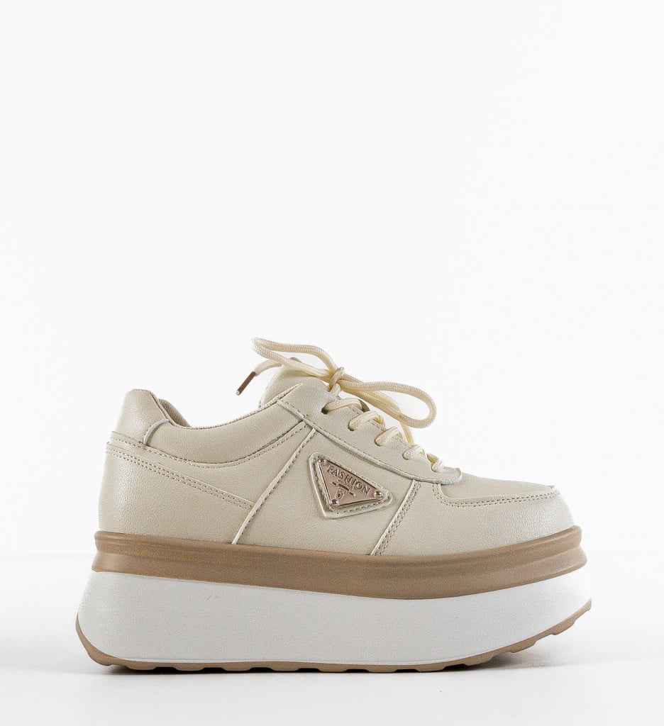 Sneakers dama Shionoi Bej - 5 | YEO