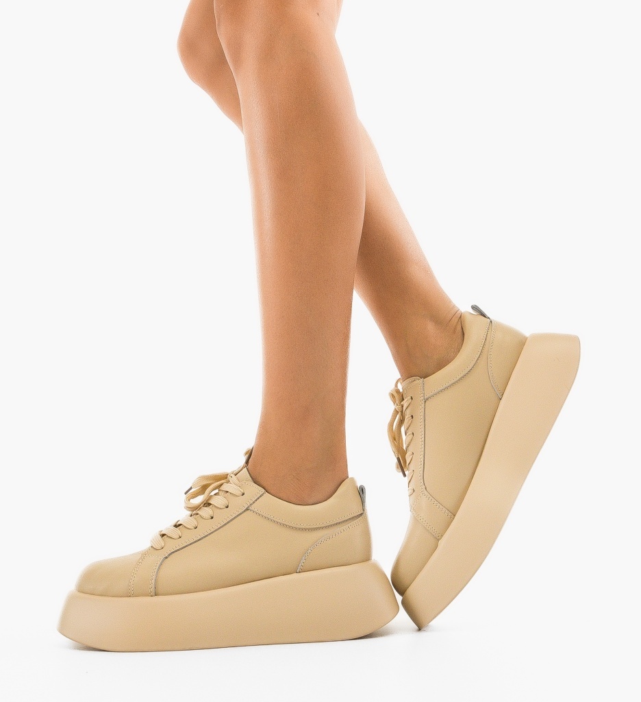 Sneakers dama Silona Bej - 2 | YEO