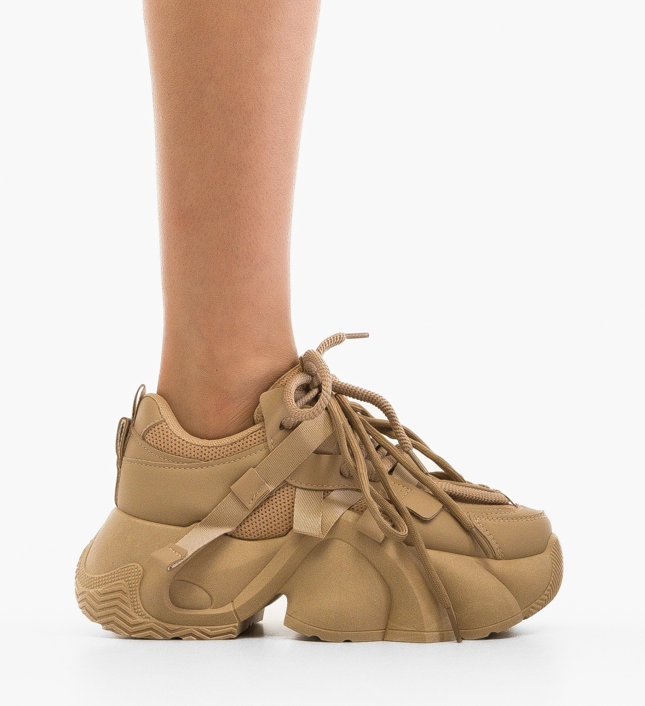 Sneakers dama Thild Khaki - 5 | YEO