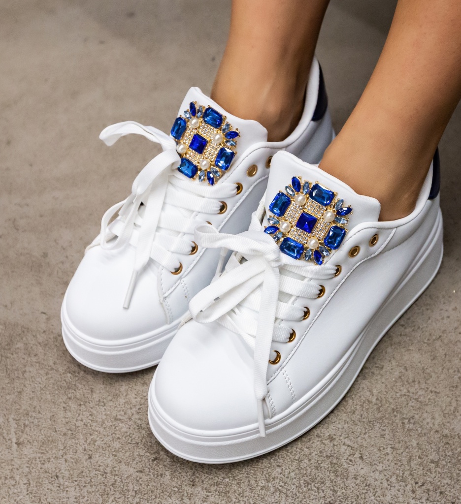 Sneakers dama Tibby Albastri - 1 | YEO