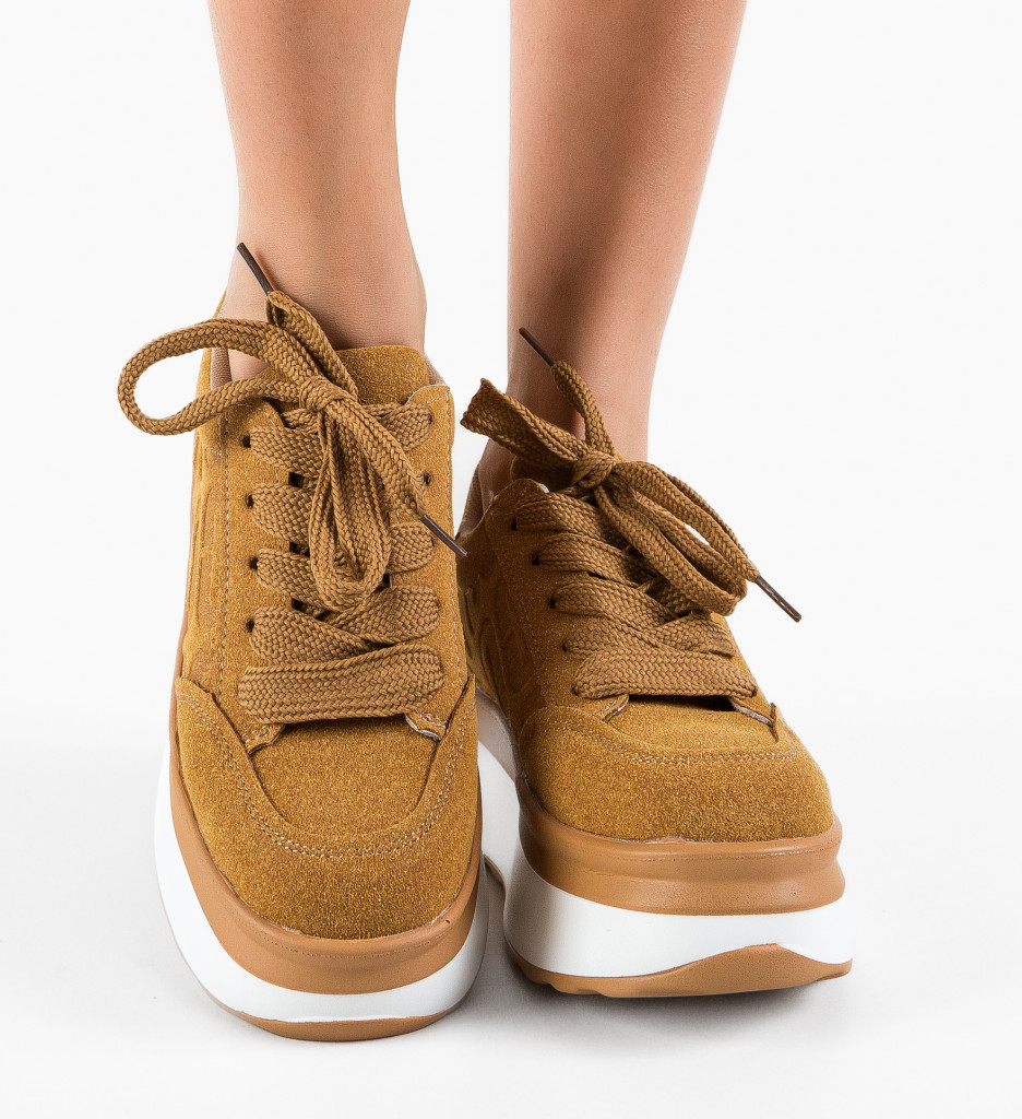 Sneakers dama Uggety Camel