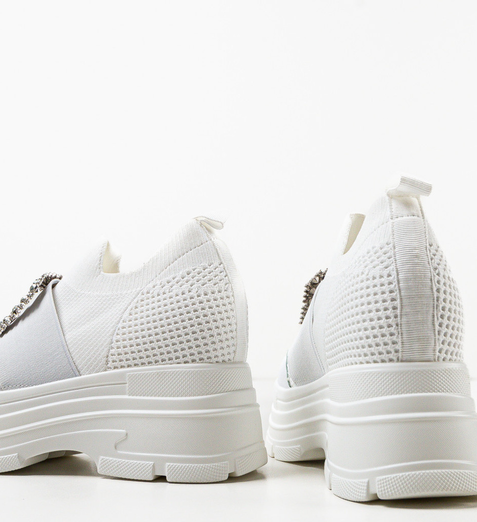 Poze Sneakers dama Zunzet Albe depurtat.ro 