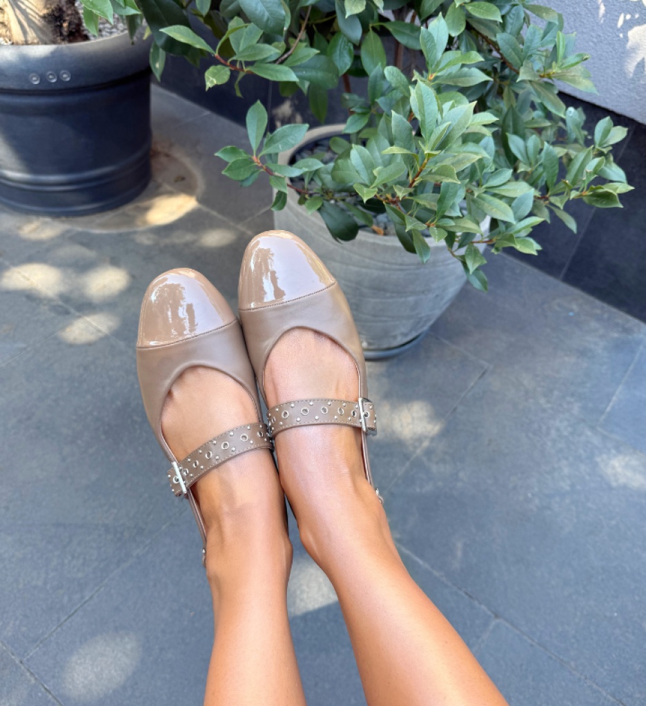 Balerini dama Andaluz Khaki - 4 | YEO