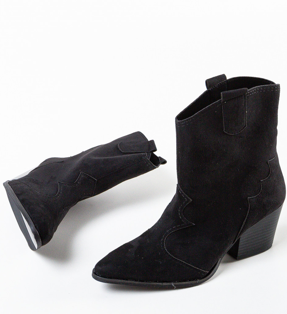 Botine dama Bonate Negre - 5 | YEO