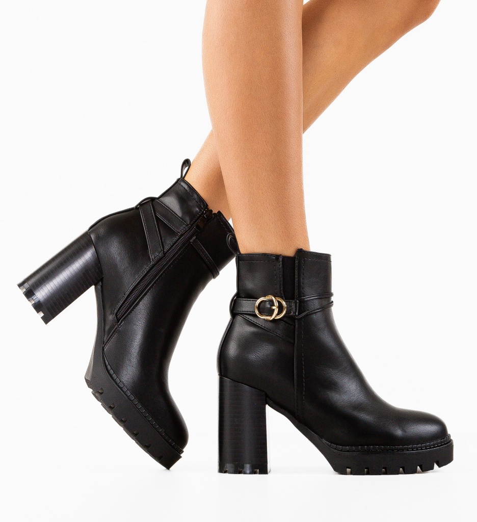 Botine dama Farra Negre - 2 | YEO