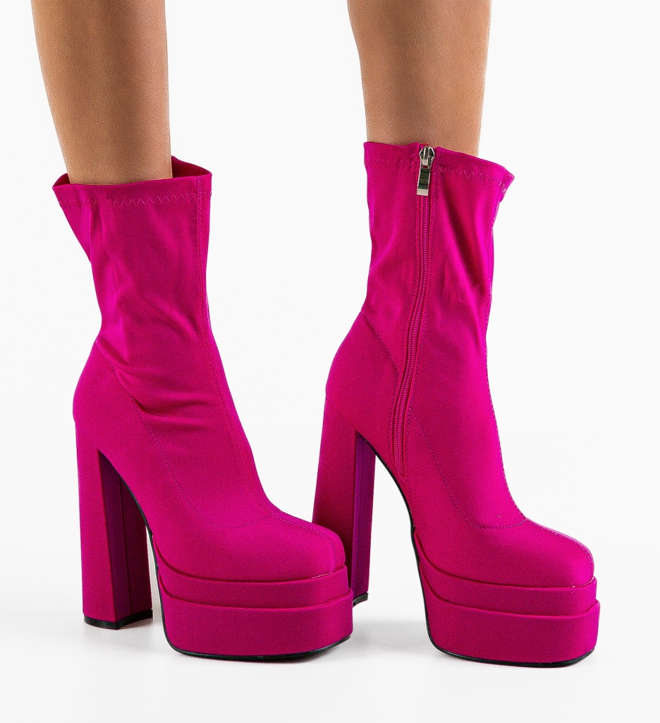 Botine dama Fumnan Fuchsia - 2 | YEO