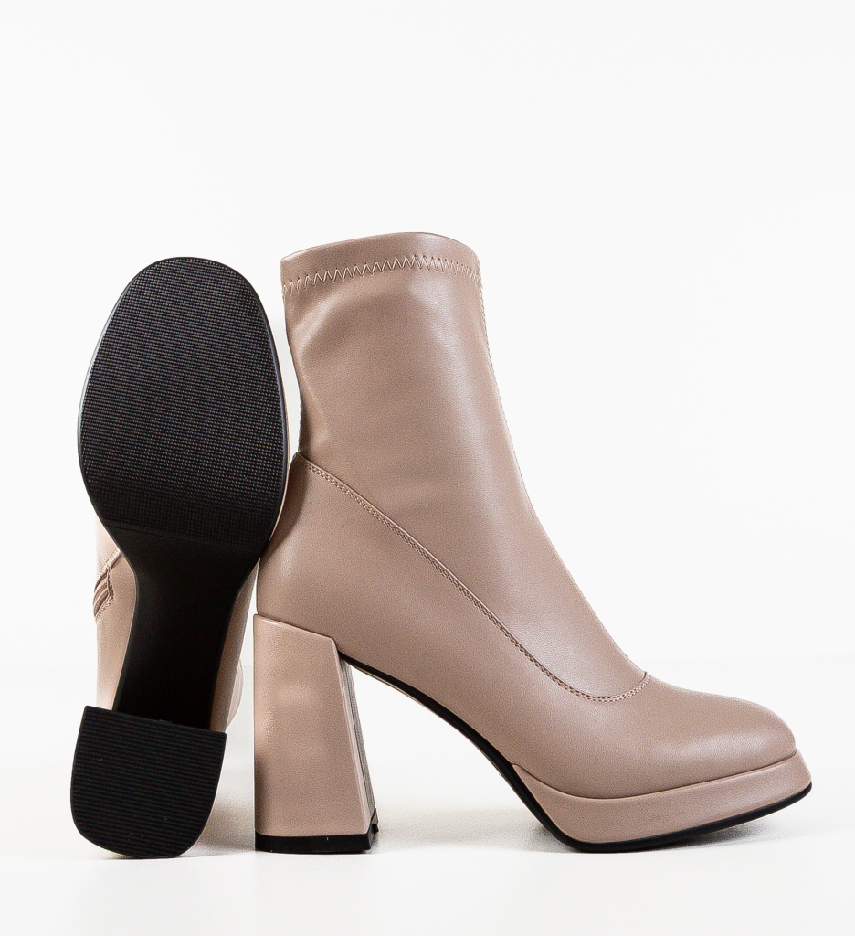 Botine dama Gafabb Nude - 5 | YEO