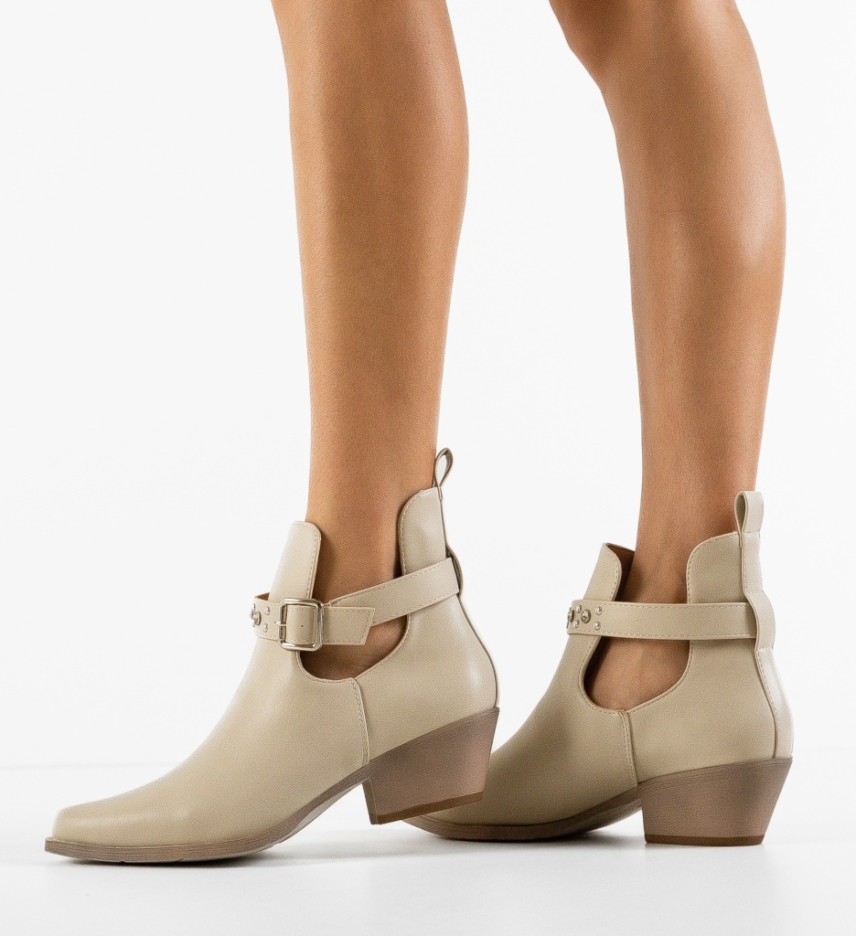 Botine dama Gianna Bej - 2 | YEO