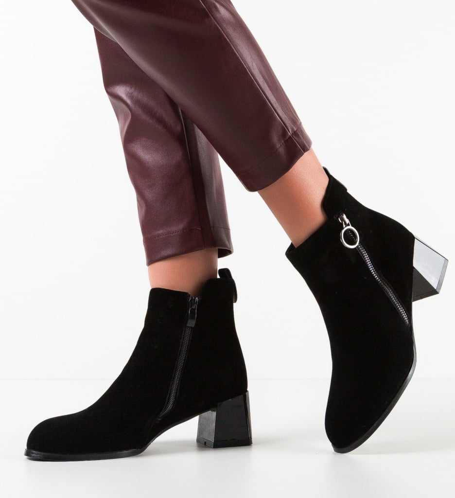 Botine dama Henrietta Negre - 2 | YEO