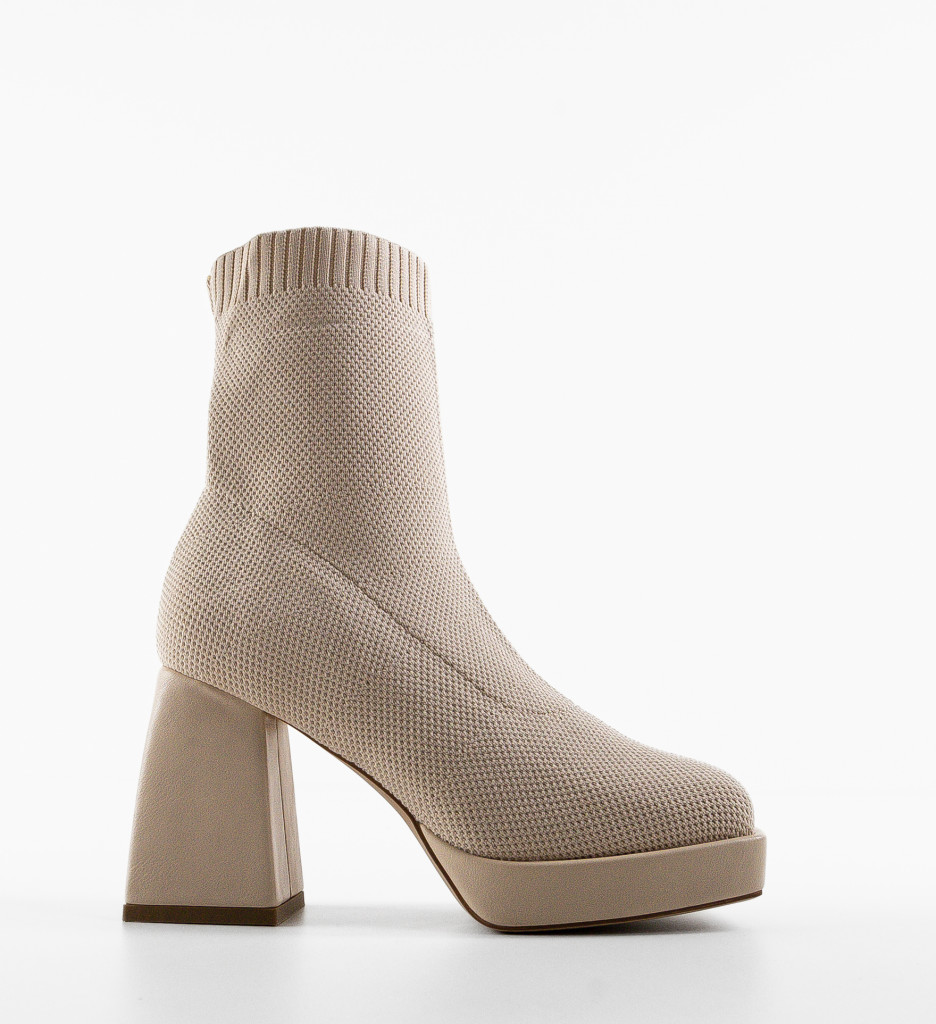 Botine dama Julie Bej - 1 | YEO