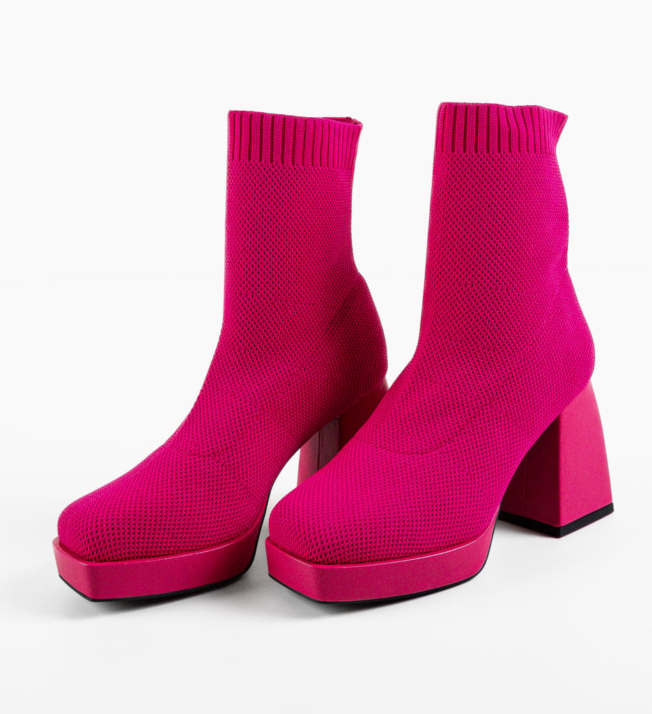 Botine dama Julie Fuchsia - 3 | YEO