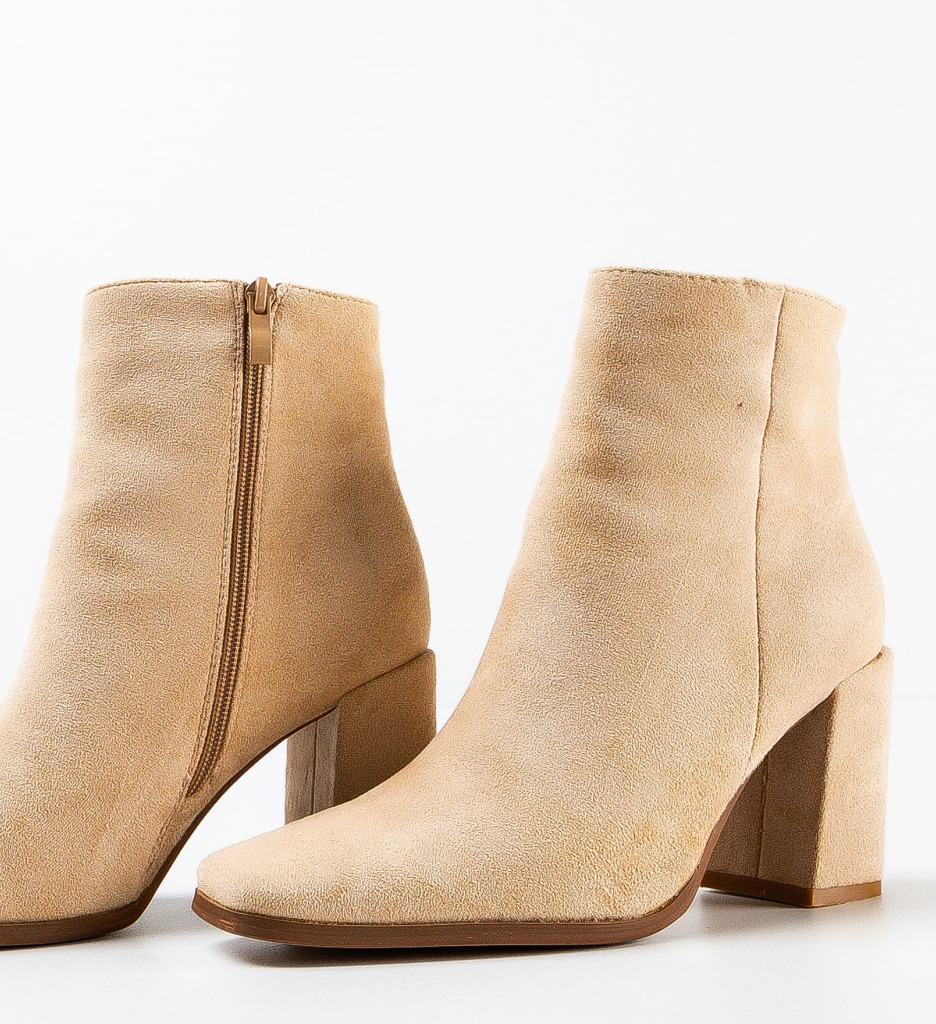 Botine dama Kyra Bej - 3 | YEO