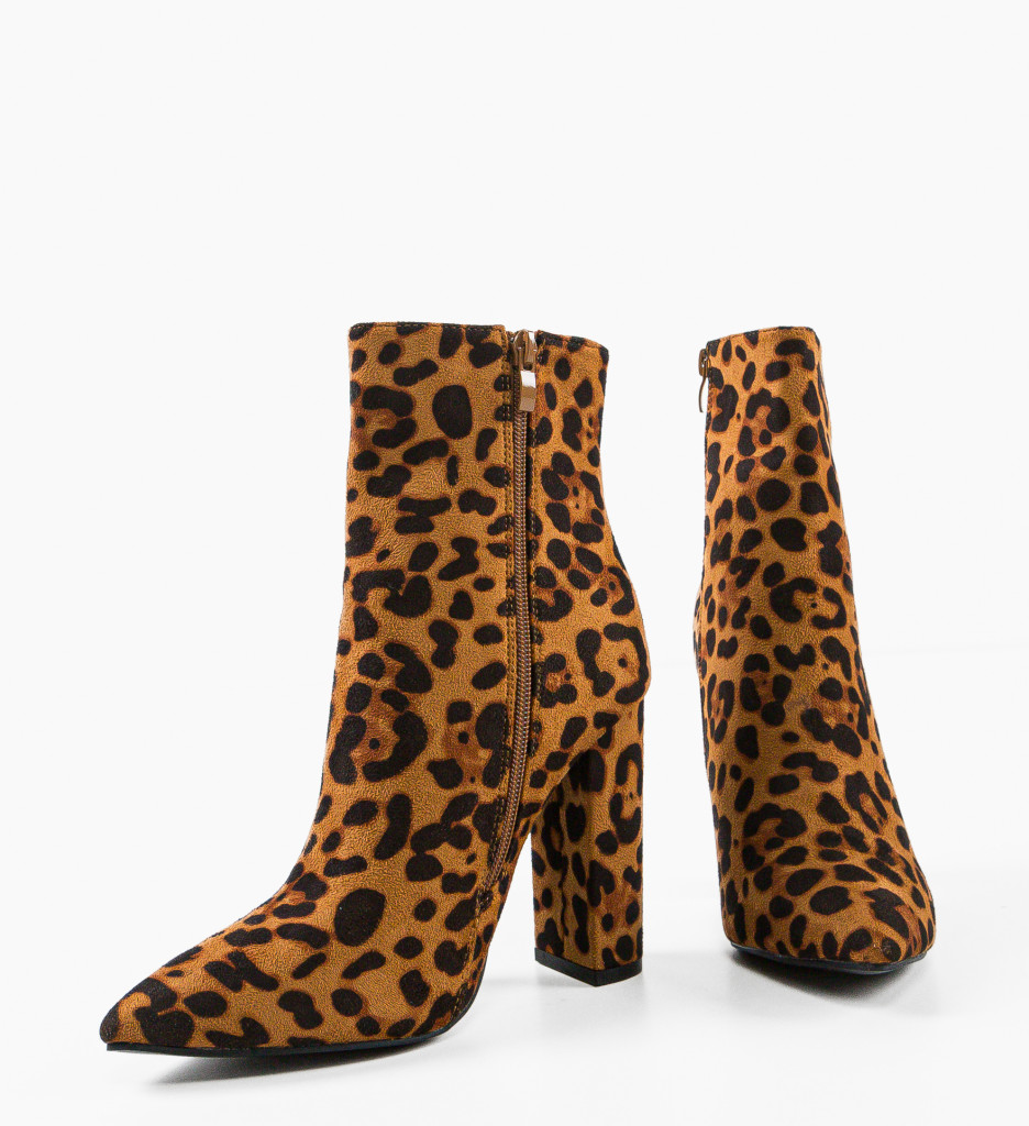 Botine dama Leo Animal Print - 5 | YEO