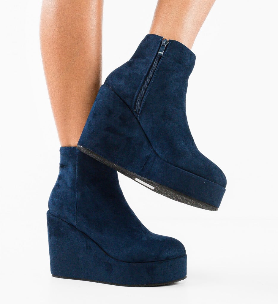 Botine dama Malone Bleumarin - 3 | YEO