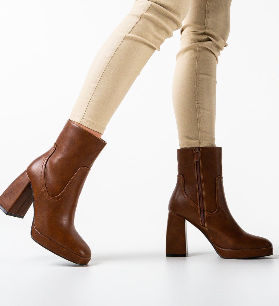 Botine dama Nevin Camel - 1 | YEO