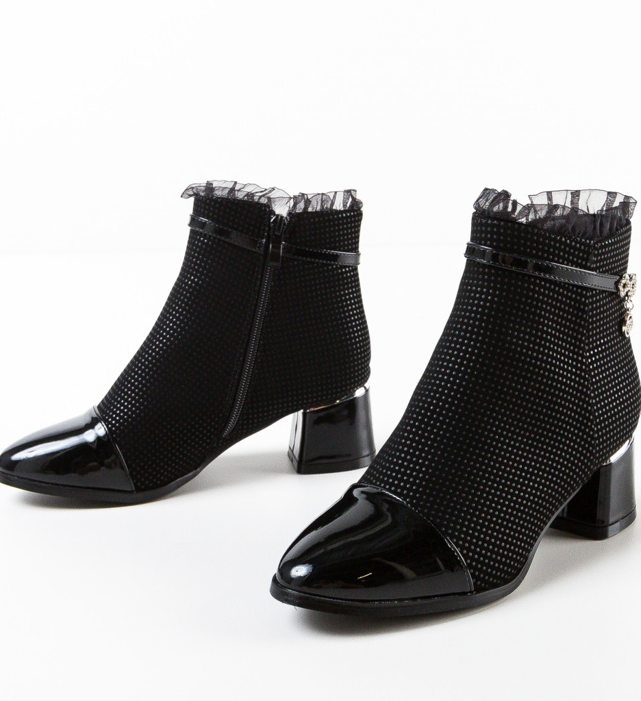 Botine dama Precious Negre - 4 | YEO