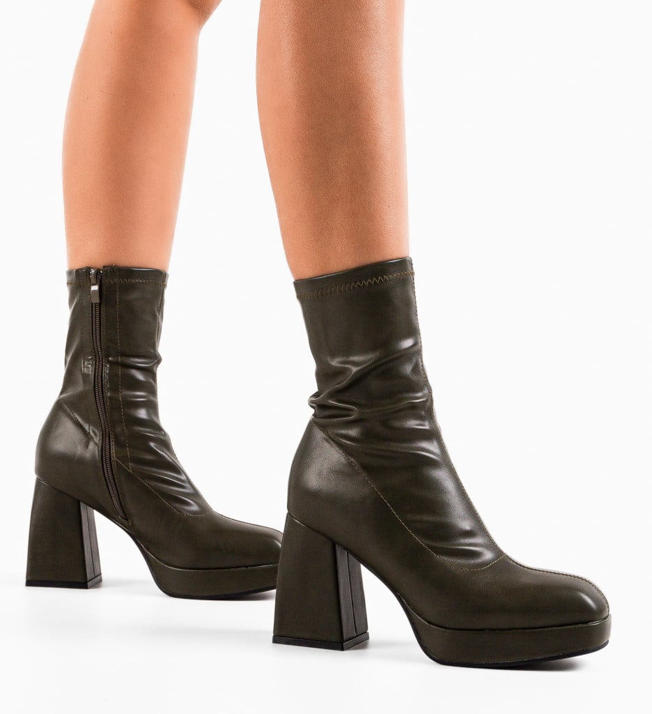 Botine dama Rufus Verzi - 1 | YEO