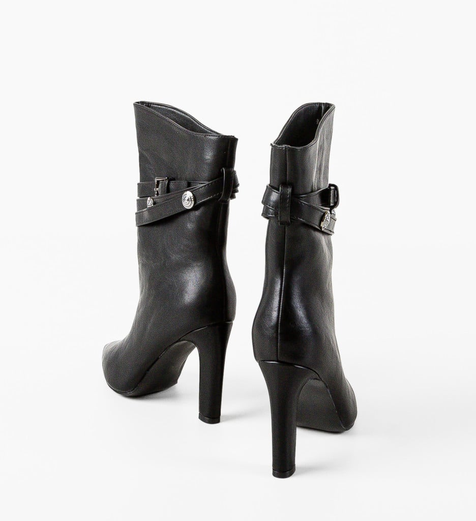 Botine dama Russell Negre - 5 | YEO