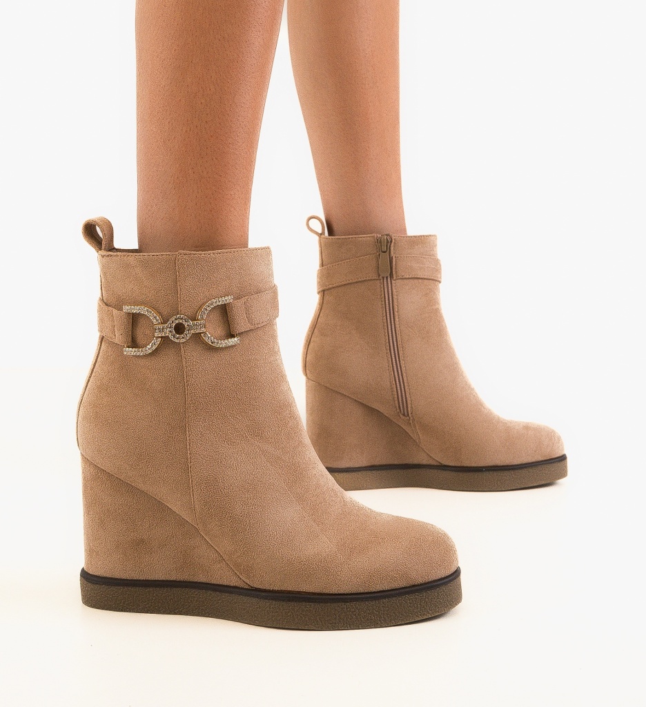 Botine dama Sien Khaki - 1 | YEO