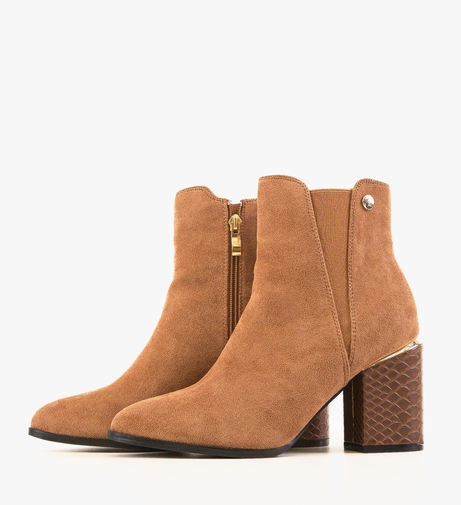 Botine dama Ynny Camel - 4 | YEO