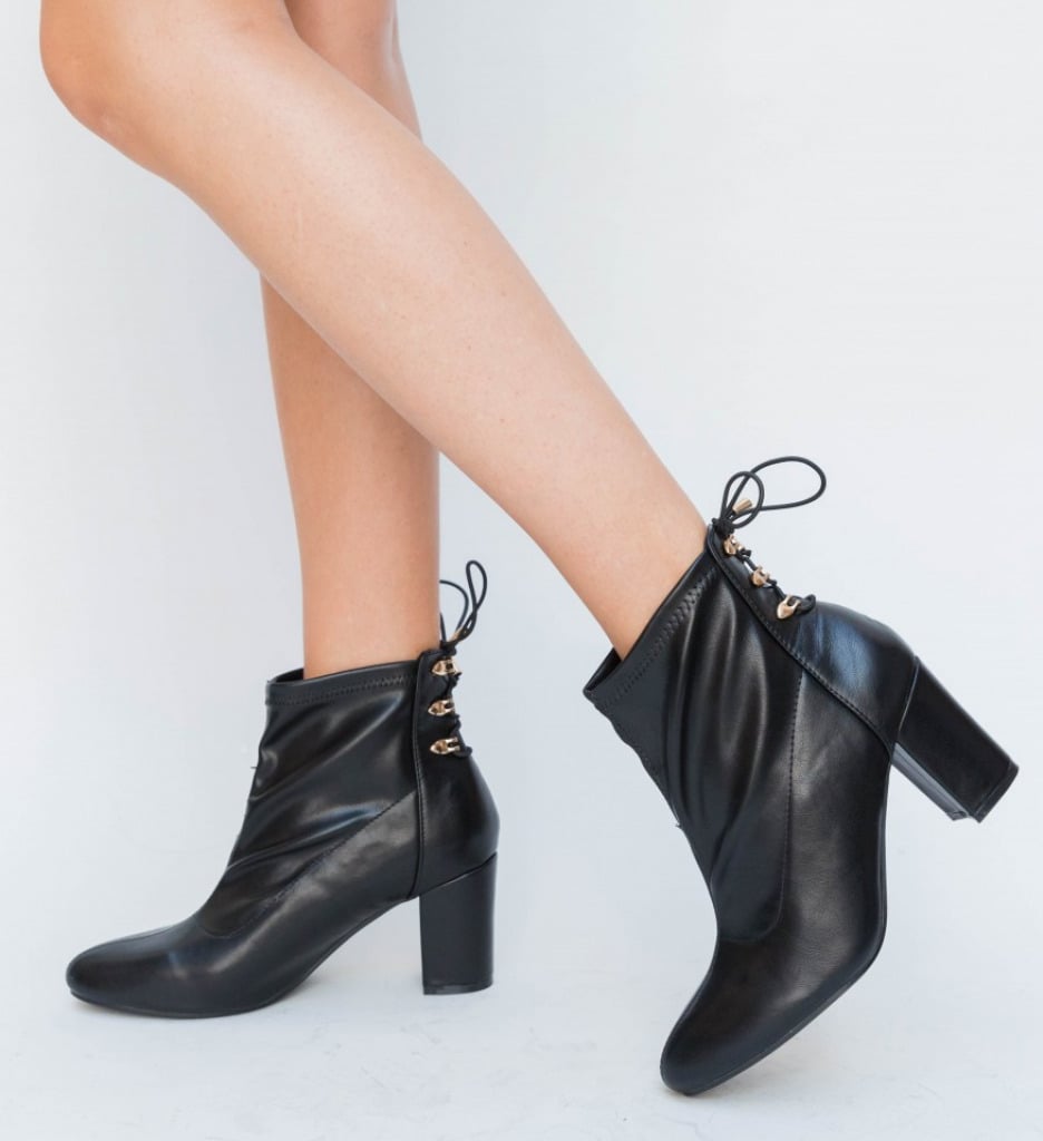 Botine Revest Negre - 1 | YEO