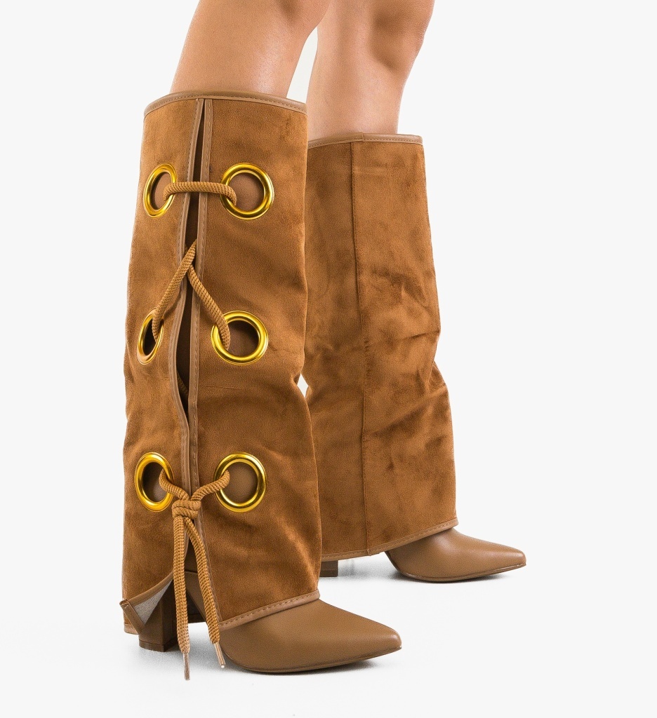 Cizme dama Beard Camel - 1 | YEO