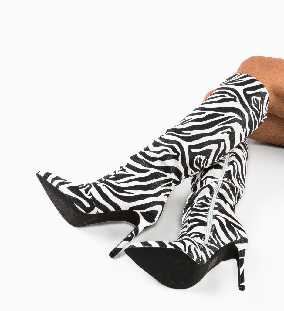 Cizme dama Cohen Zebra - 2 | YEO