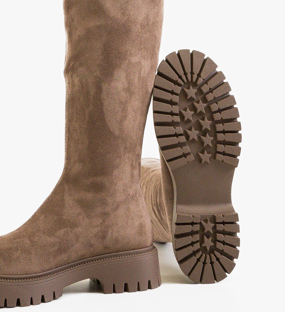 Cizme dama Karla Khaki - 4 | YEO