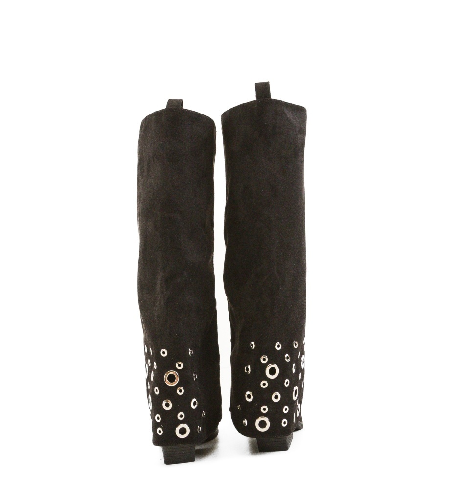 Cizme dama Leop Negre - 2 | YEO
