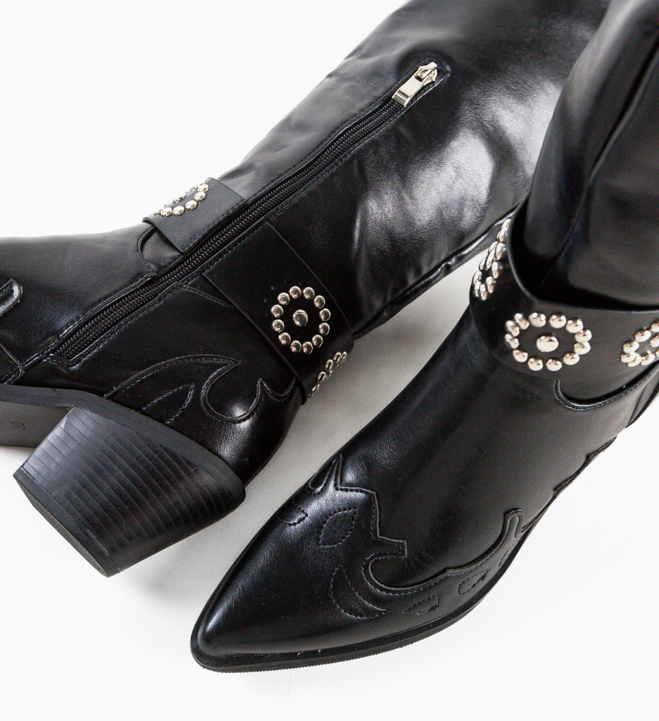 Poze Cizme dama Szilves Negre depurtat.ro 