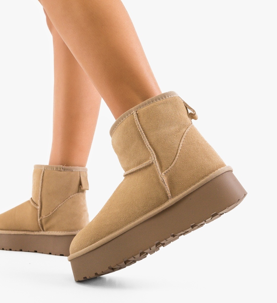 Cizme tip Ug Kami Bej