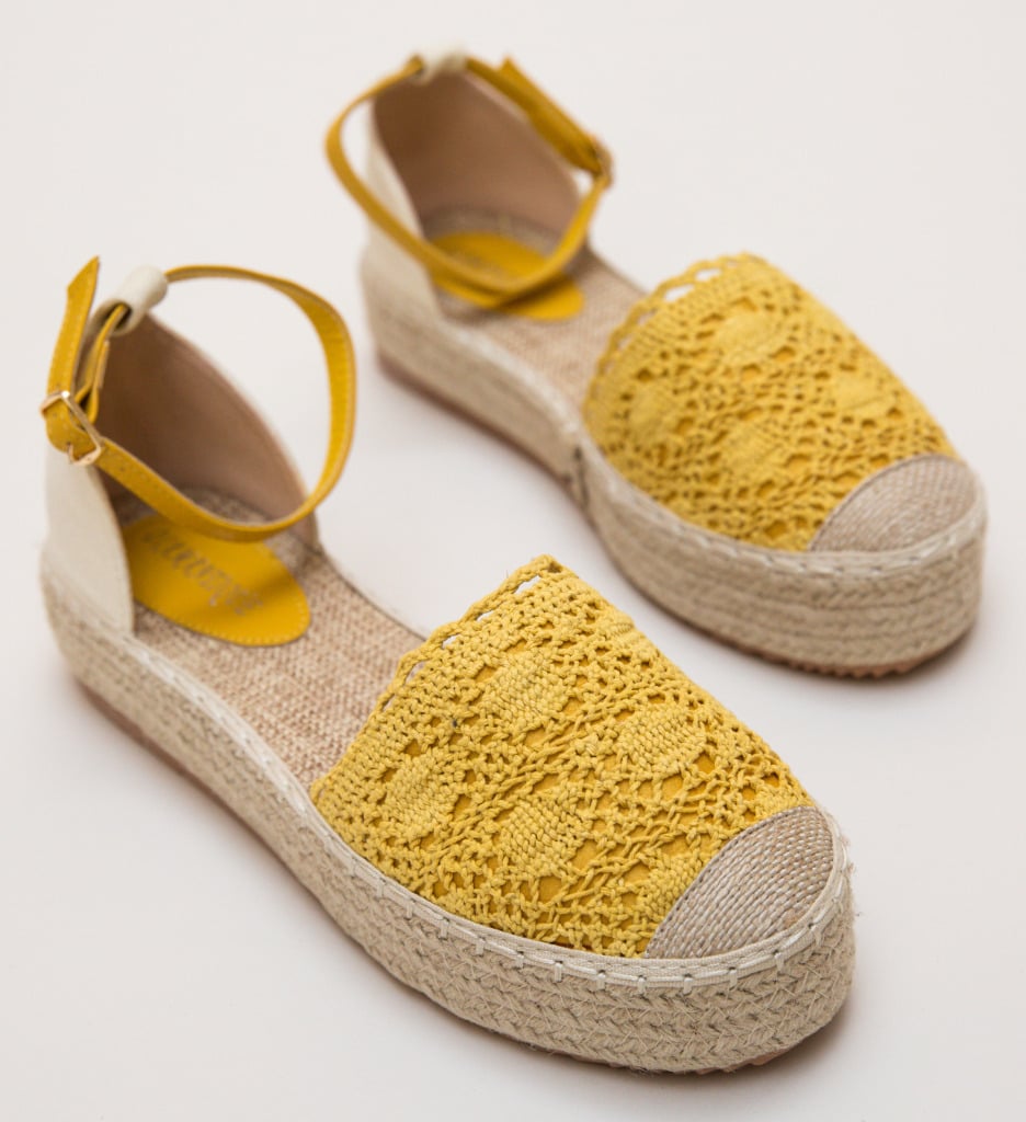 Espadrile Bonner Galbene - 5 | YEO