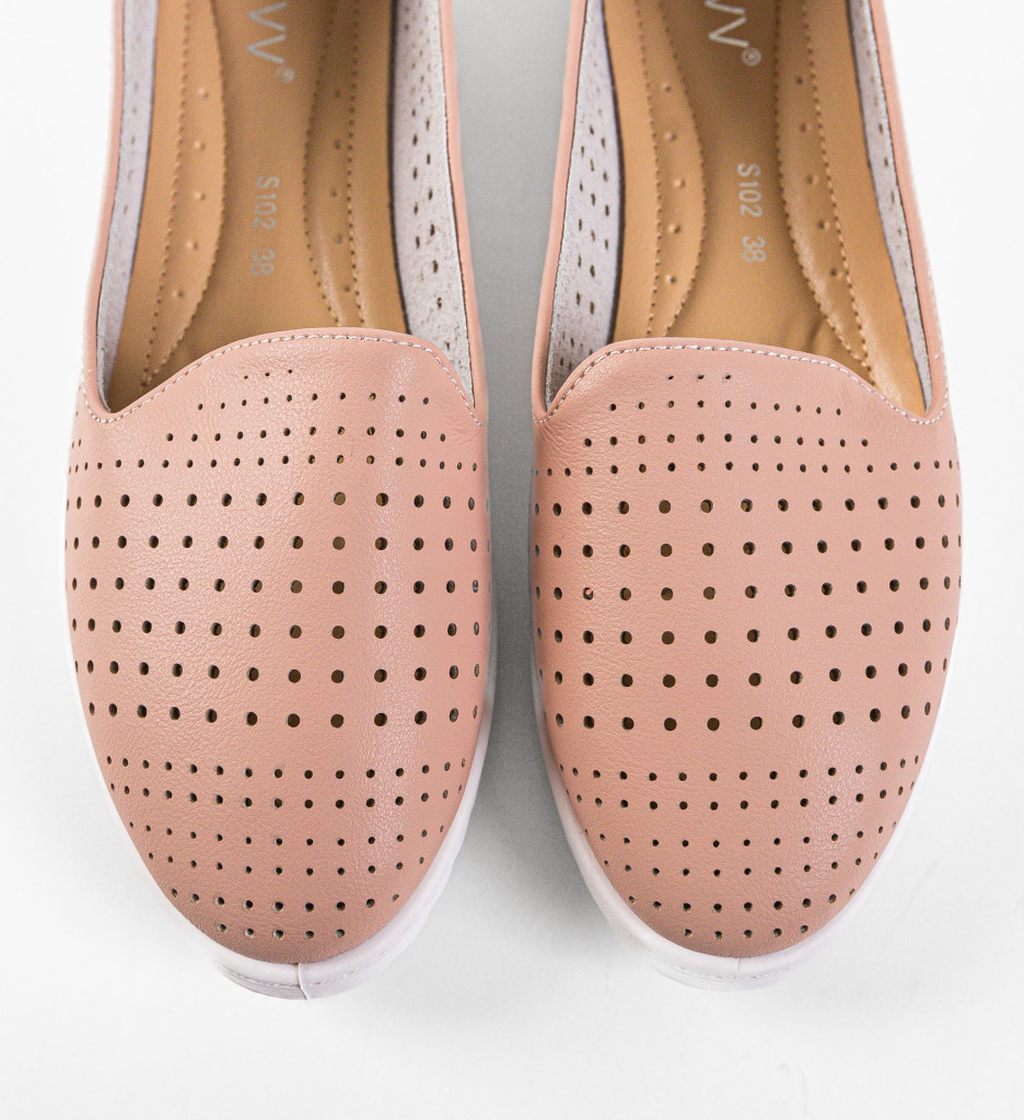 Poze Espadrile Casual Jekare Roz DePurtat