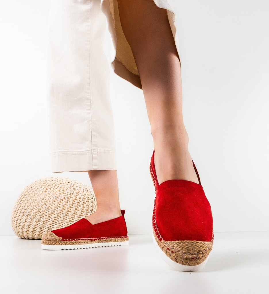 Espadrile dama Gerty Rosii - 1 | YEO