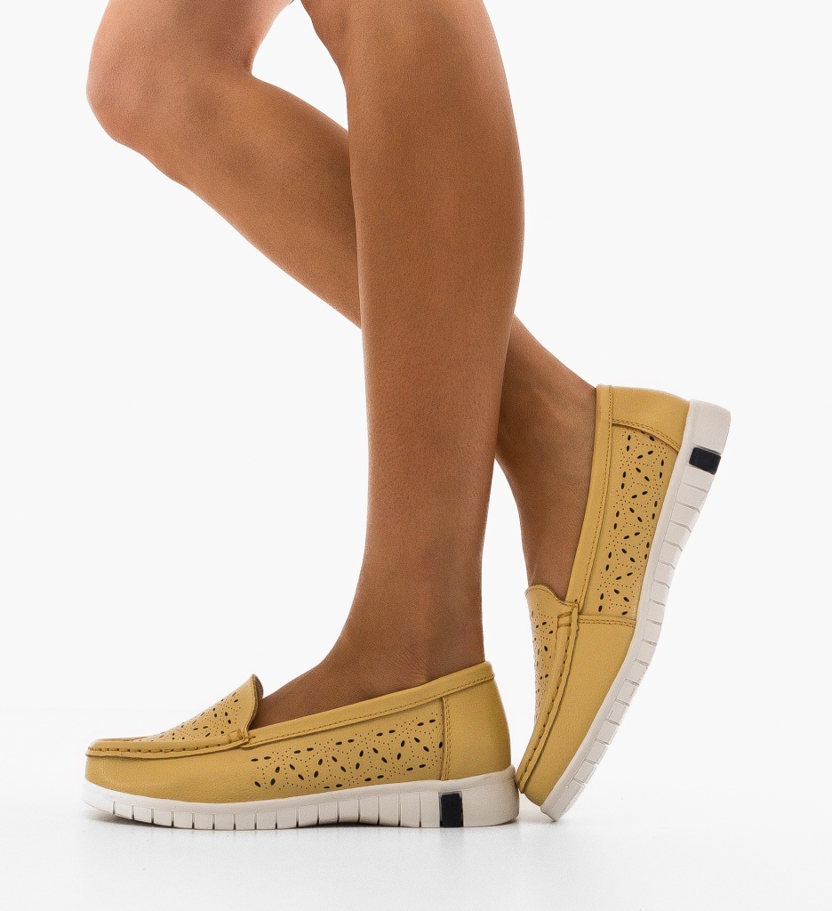 Espadrile dama Skrell Galbene - 1 | YEO