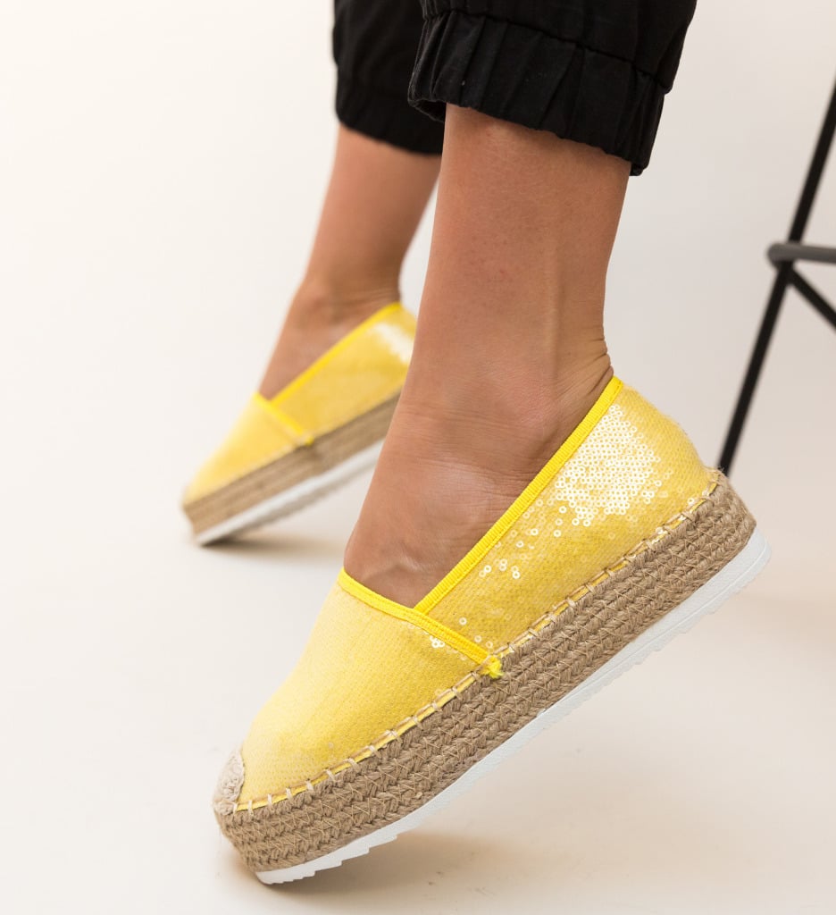 Espadrile Kavan Galbeni - 3 | YEO