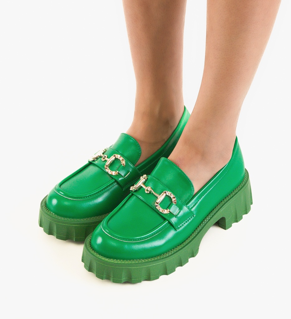 Pantofi Casual Alyena Verzi - 2 | YEO