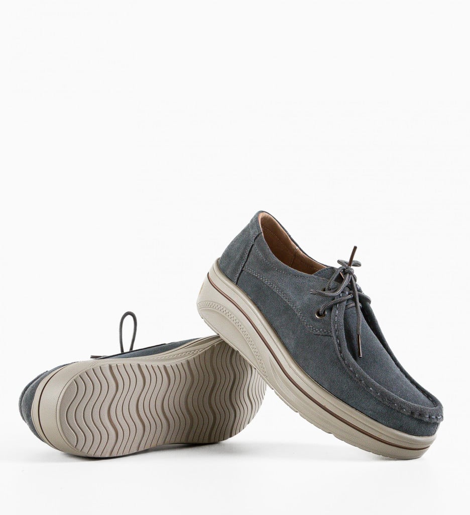 Pantofi Casual Auron Gri - 4 | YEO