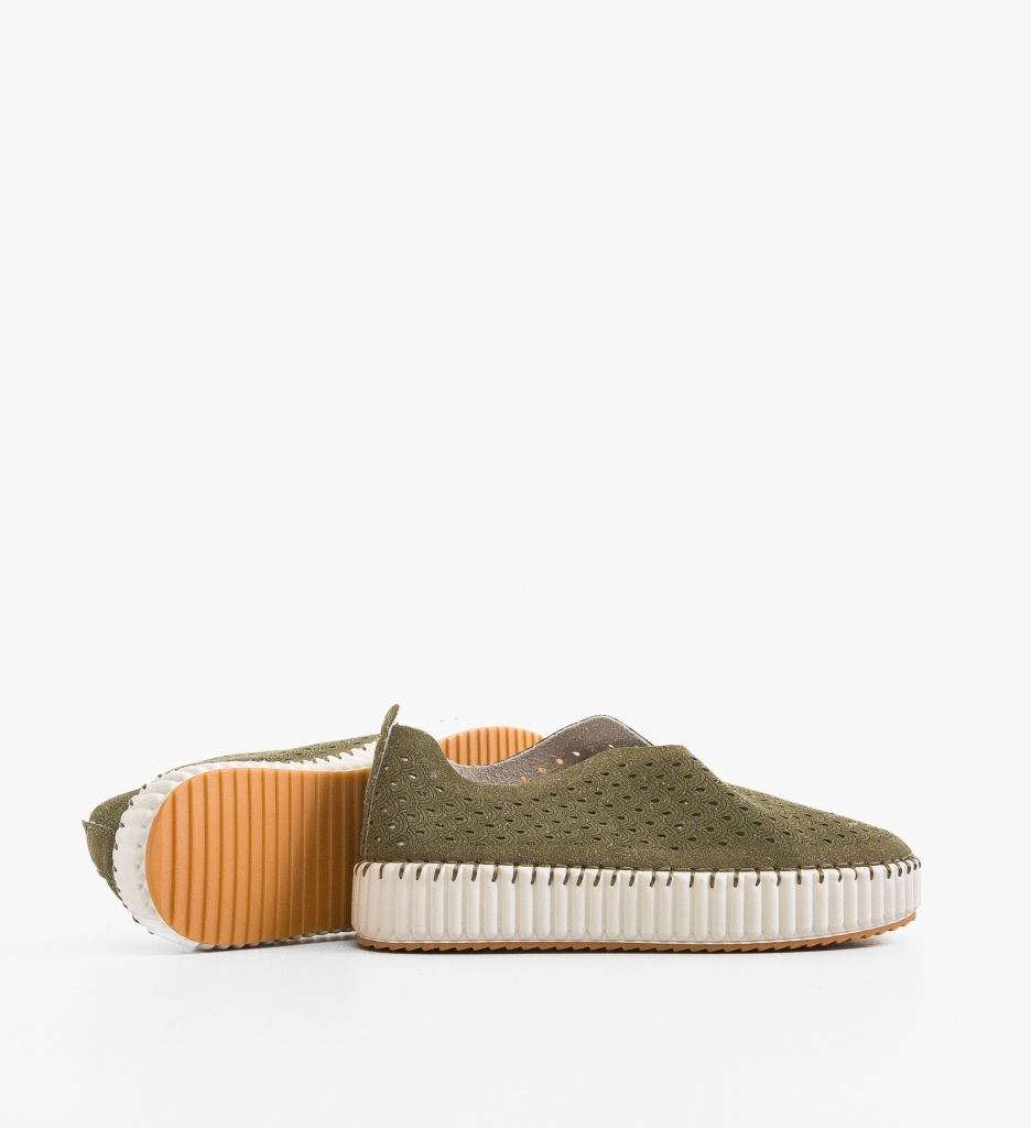 Pantofi Casual Berrt Verzi - 3 | YEO