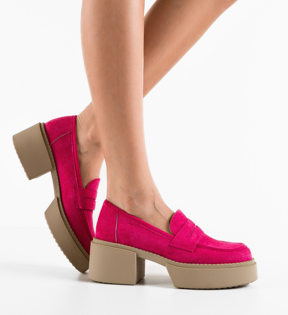 Pantofi Casual dama Atein Fuchsia