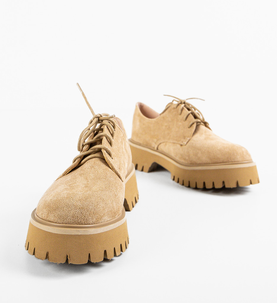 Pantofi casual dama Maisie Camel - 5 | YEO