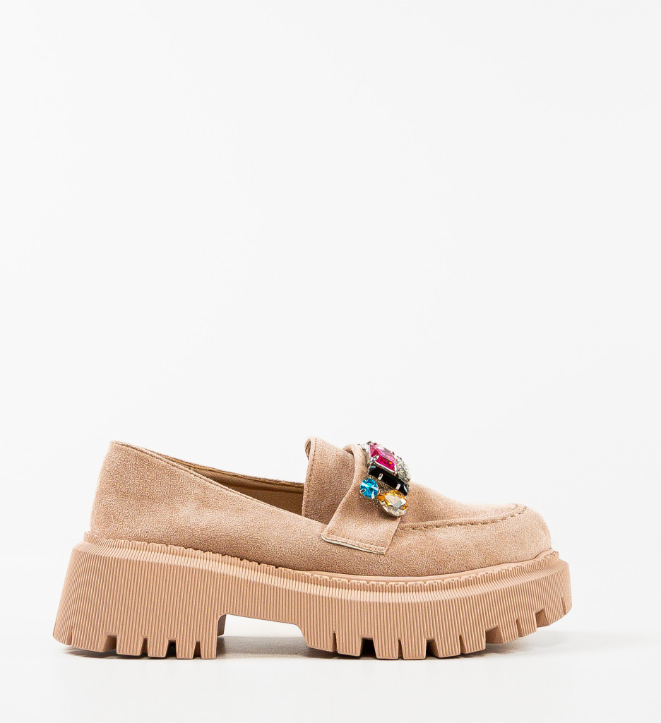 Pantofi Casual dama Nash Bej - 3 | YEO