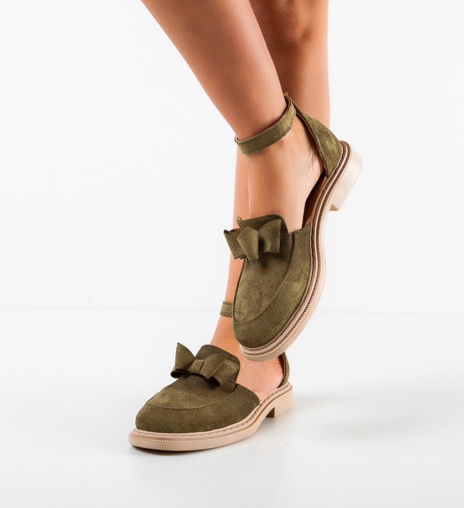 Pantofi casual dama Tolda Khaki - 1 | YEO