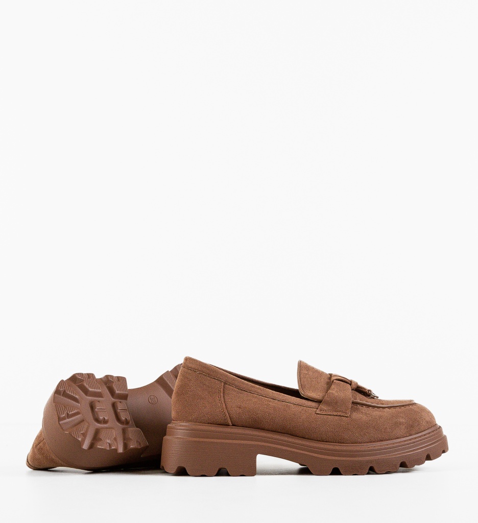 Pantofi Casual dama Valya Camel - 4 | YEO