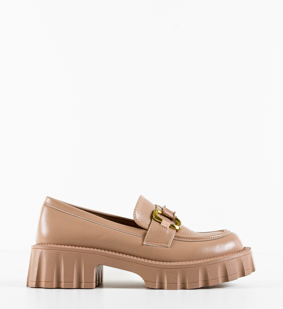 Pantofi Casual Gully Nude - 3 | YEO