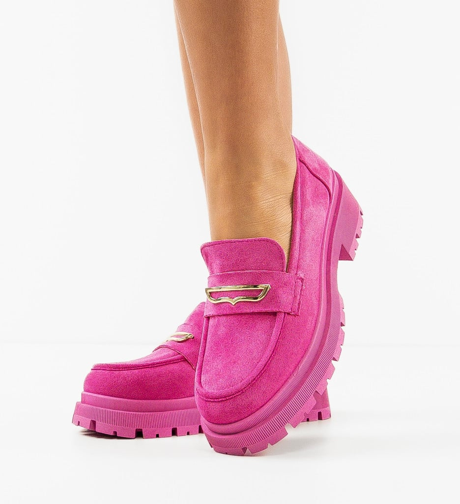 Pantofi Casual Jenny Fuchsia - 3 | YEO