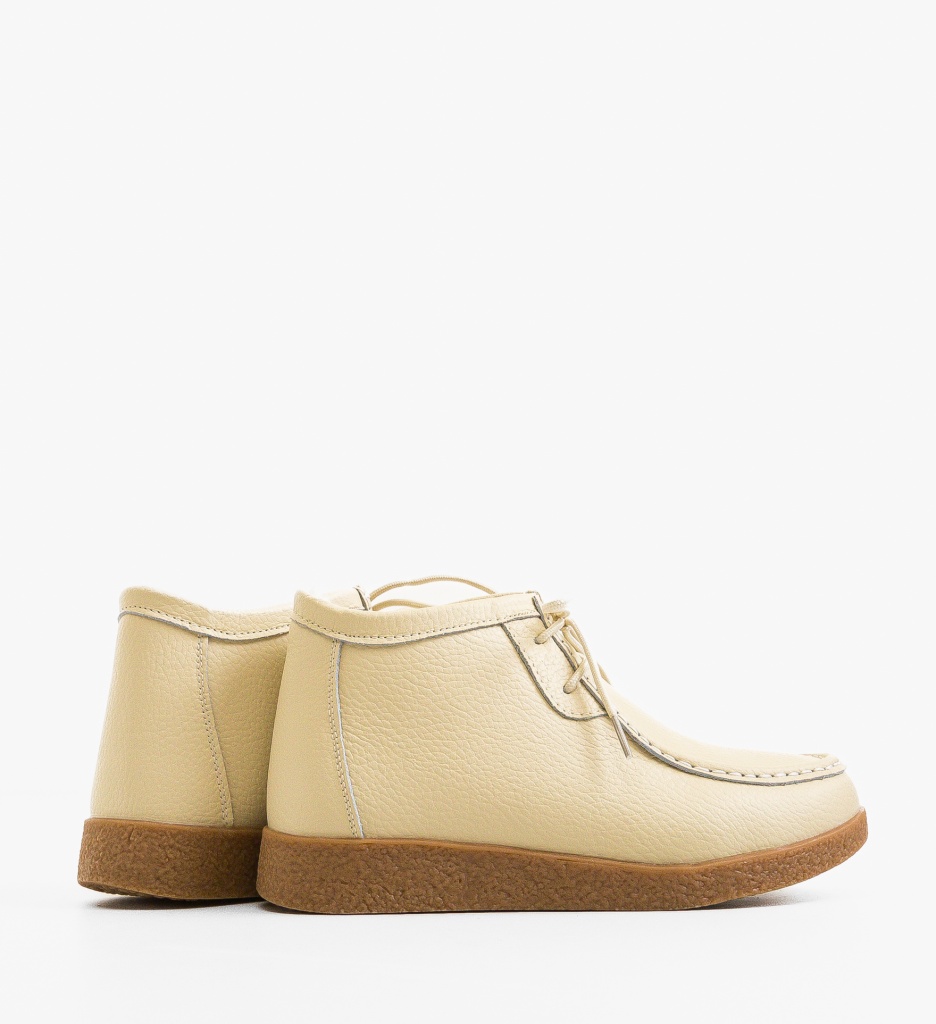 Pantofi Casual Munela Bej - 3 | YEO