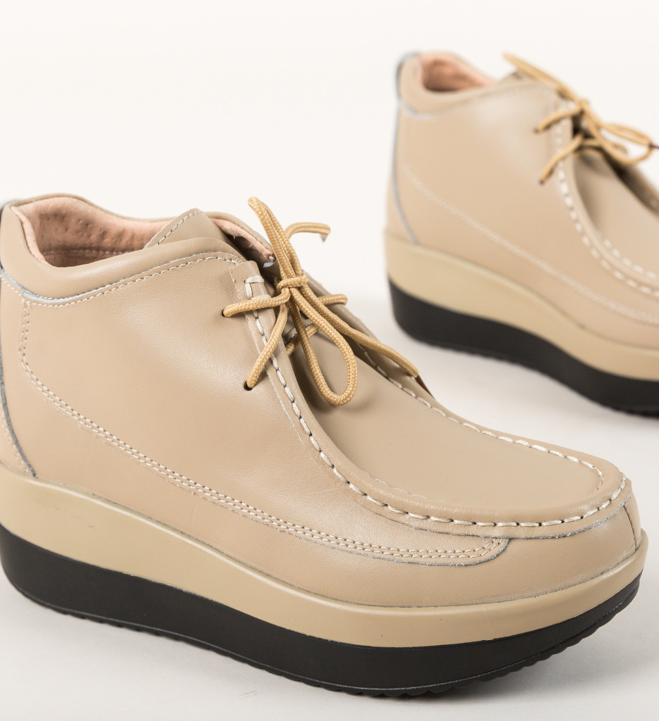 Pantofi Casual Nash Bej - 4 | YEO